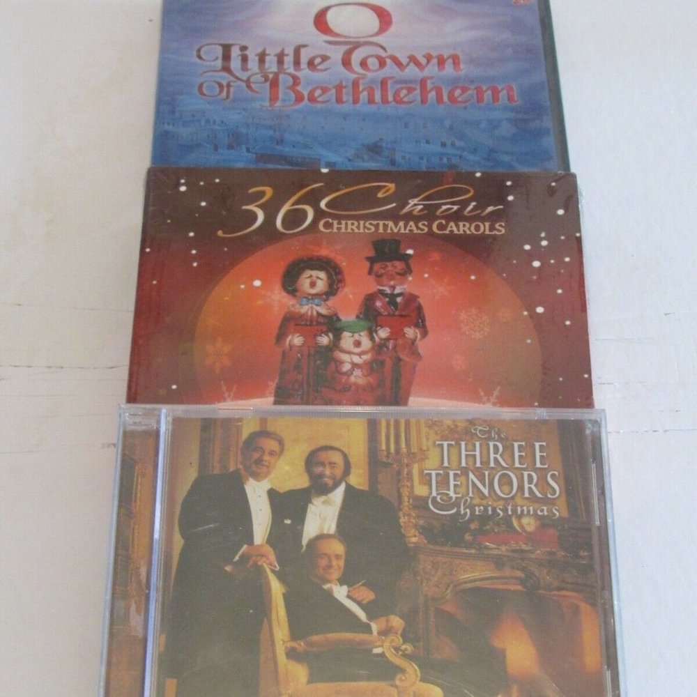 Christmas CD's The Three Tenors Choir Classic Xmas Holiday Songs Sealed Lot of 3